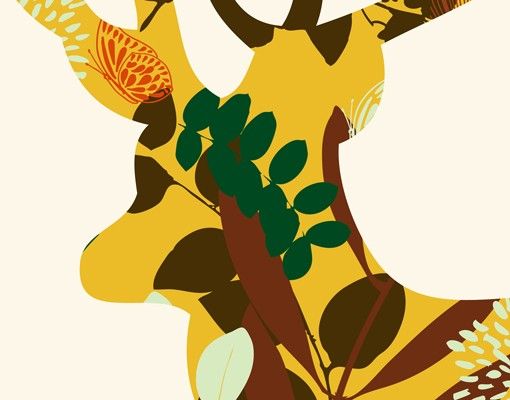 Skrzynka na listy - Kwiatowy jeleń