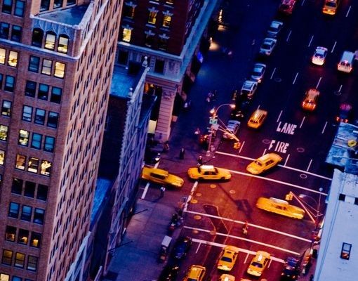 Skrzynka na listy - Światła taksówek na Manhattanie