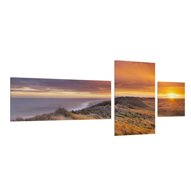 Góry obraz Wschód słońca na plaży na Sylcie