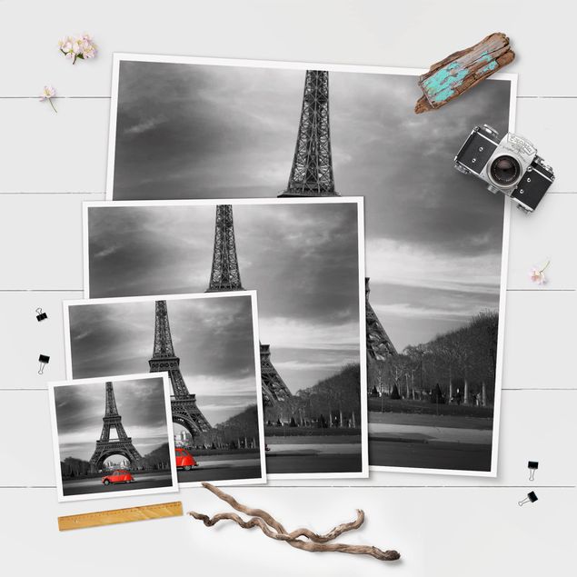 Czarno białe obrazy Spot na temat Paryża