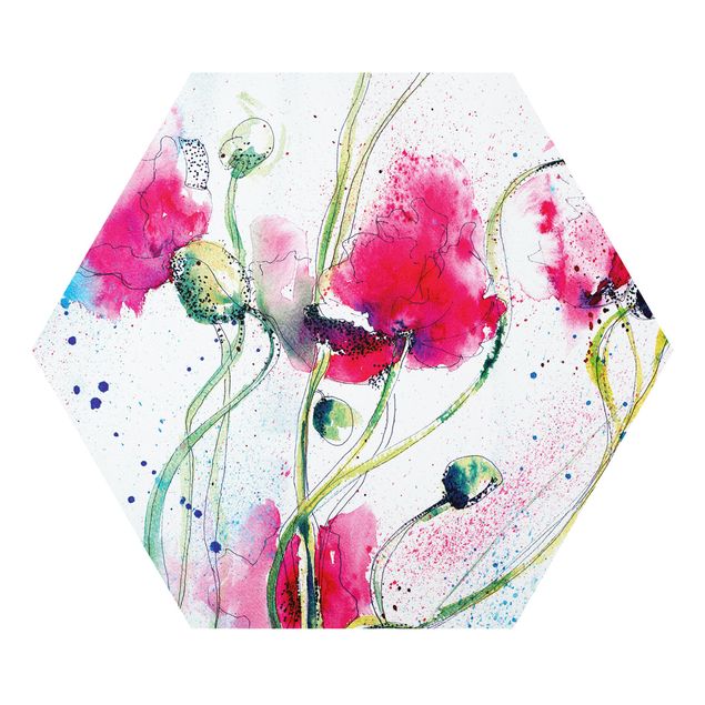 Obrazy motywy kwiatowe Malowane maki
