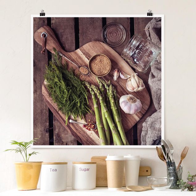 Dekoracja do kuchni Asparagus Rustic