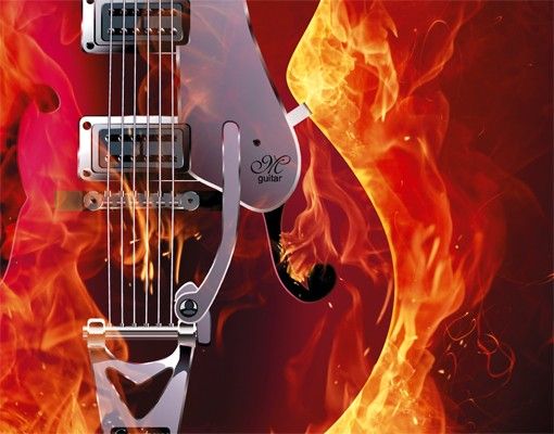 Skrzynka na listy - Gitara w ogniu