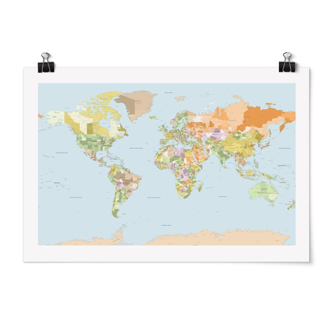 Obrazy powiedzenia Polityczna mapa świata