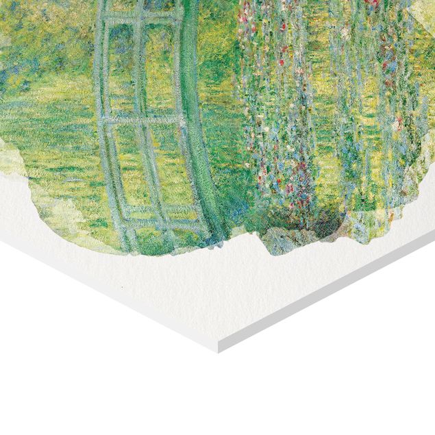 Obrazy na ścianę Akwarele - Claude Monet - Mostek japoński