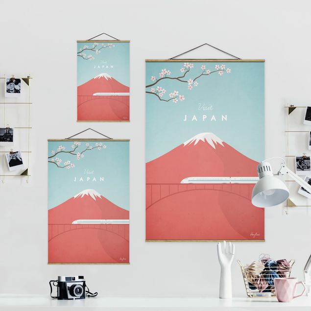 Obrazy retro Plakat podróżniczy - Japonia