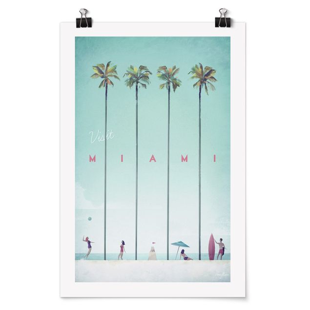 Obrazy na ścianę krajobrazy Plakat podróżniczy - Miami