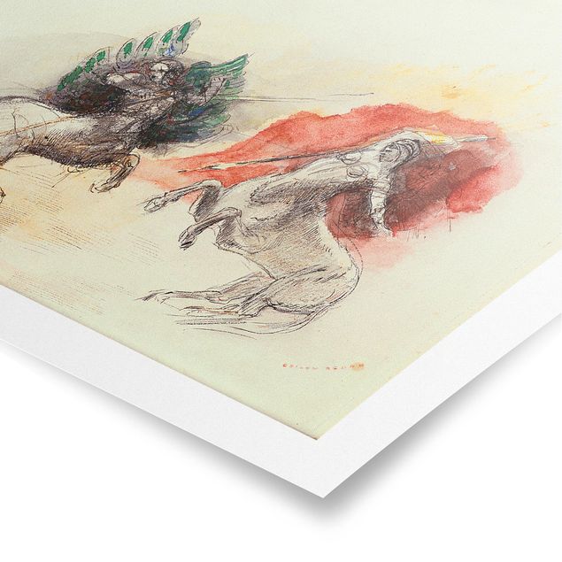 Plakaty zwierzęta Odilon Redon - Bitwa Centaurów