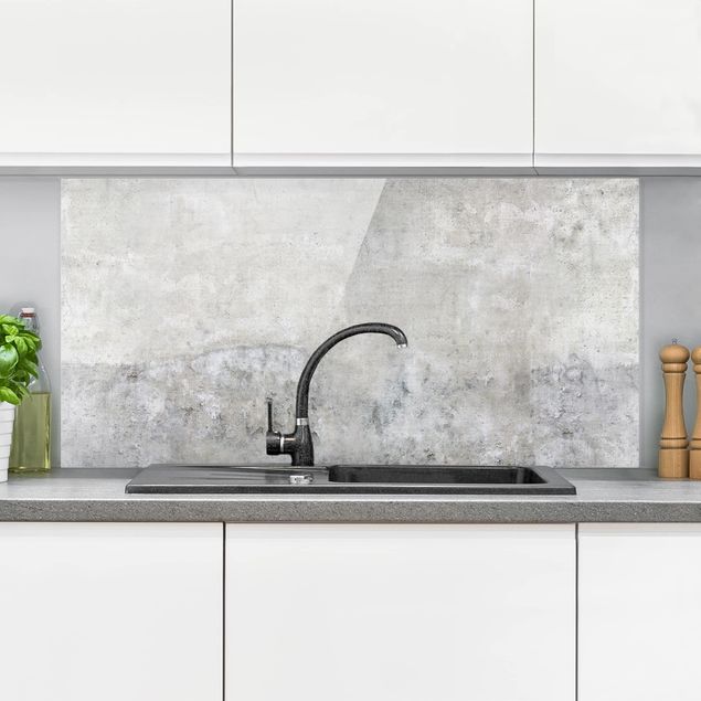 Dekoracja do kuchni Wygląd betonu w stylu shabby