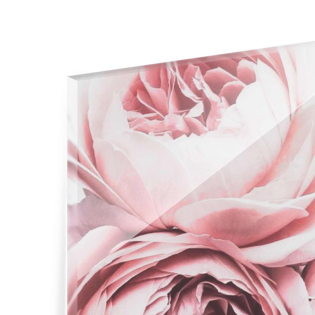Obrazy kwiatowe Kwiaty różowej piwonii Shabby Pastel