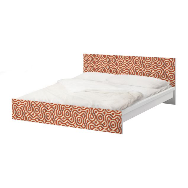 Okleina meblowa IKEA - Malm łóżko 180x200cm - Abstrakcyjna etno tekstura