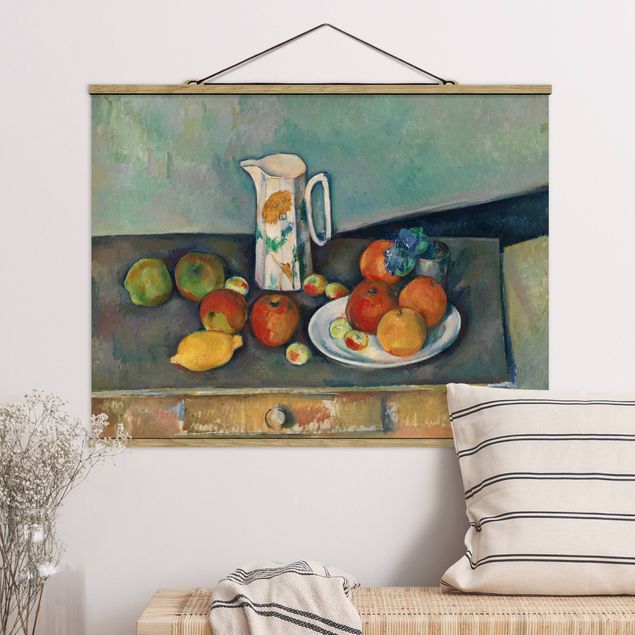 Obrazy z owocami Paul Cézanne - Martwa natura Dzbanek na mleko