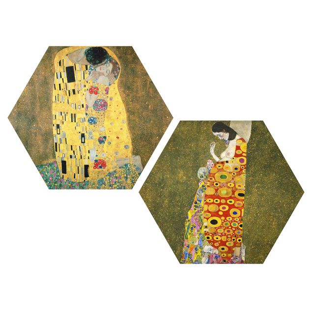 Obrazy nowoczesny Gustav Klimt - Pocałunek i nadzieja