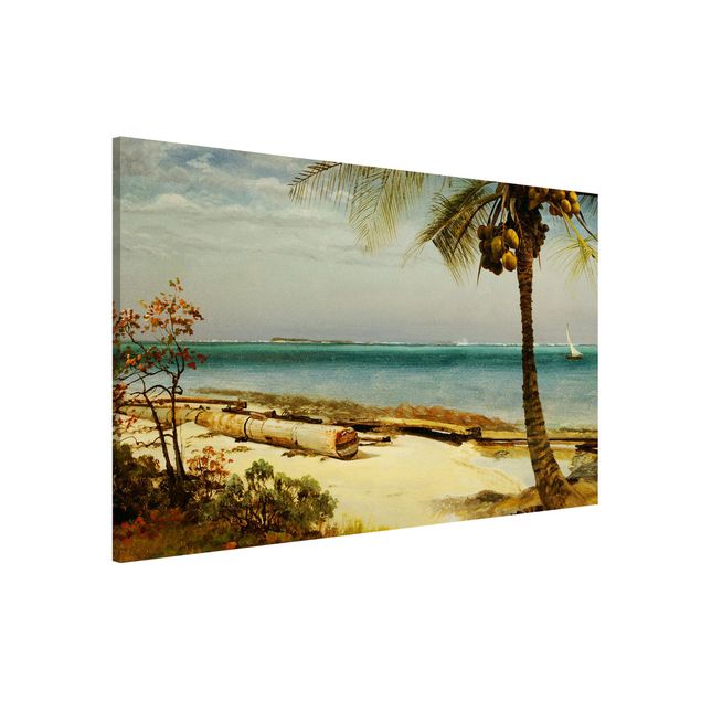 Nowoczesne obrazy do salonu Albert Bierstadt - Wybrzeże w tropikach