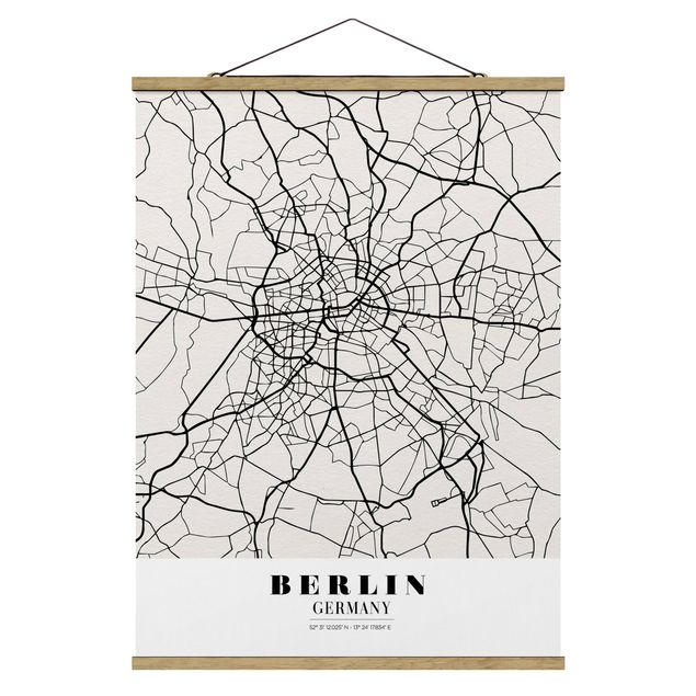 Obrazy nowoczesny City Map Berlin - Klasyczna