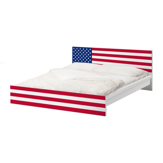 Okleina meblowa IKEA - Malm łóżko 180x200cm - Flaga Ameryki 1