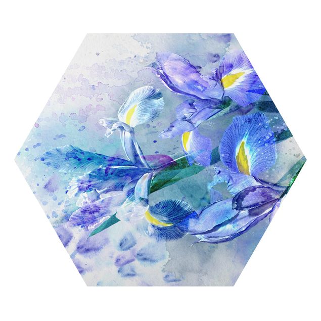 Obrazy z motywem kwiatowym Akwarela Kwiaty Irys