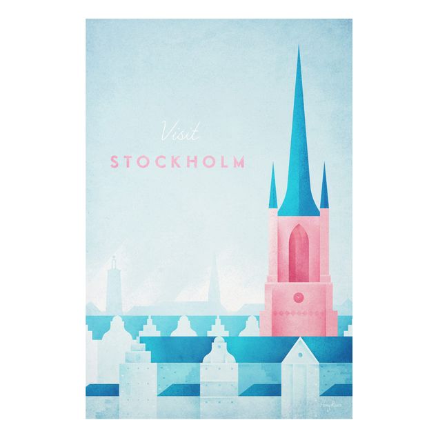 Obrazy do salonu Plakat podróżniczy - Sztokholm