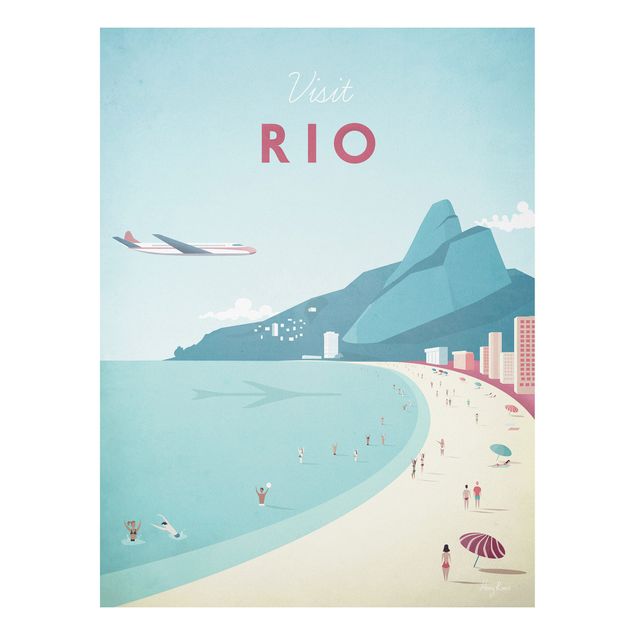 Obrazy do salonu Plakat podróżniczy - Rio de Janeiro