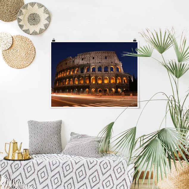 Obrazy do salonu Colosseum w Rzymie nocą