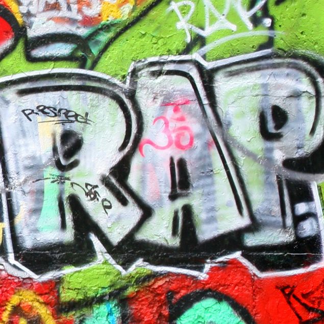 Folia samoprzylepna - Ściana z graffiti