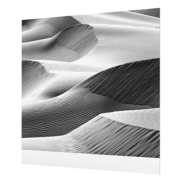 Panel szklany do kuchni - Wzór fali w piasku pustyni