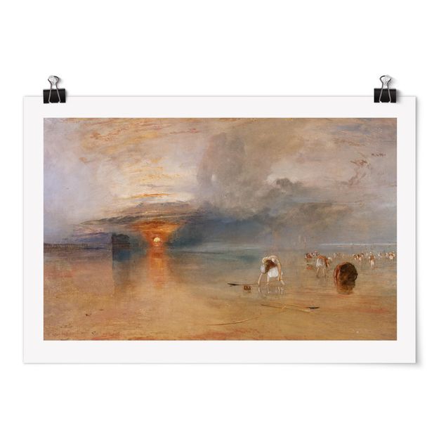 Morze obraz William Turner - Plaża w pobliżu Calais