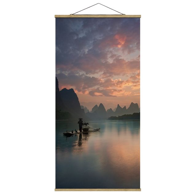 Obrazy nowoczesne Wschód słońca nad rzeką Chińską