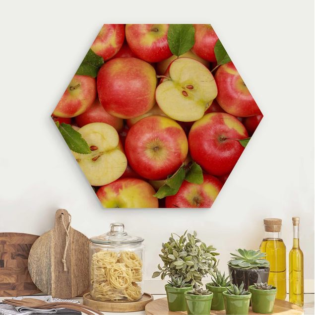 Dekoracja do kuchni soczyste jabłka