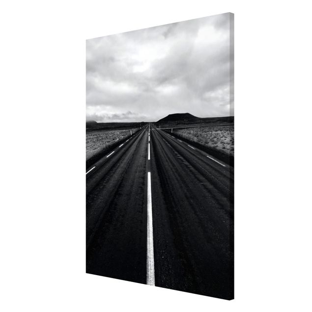 Obrazy nowoczesne Prosta droga na Islandii