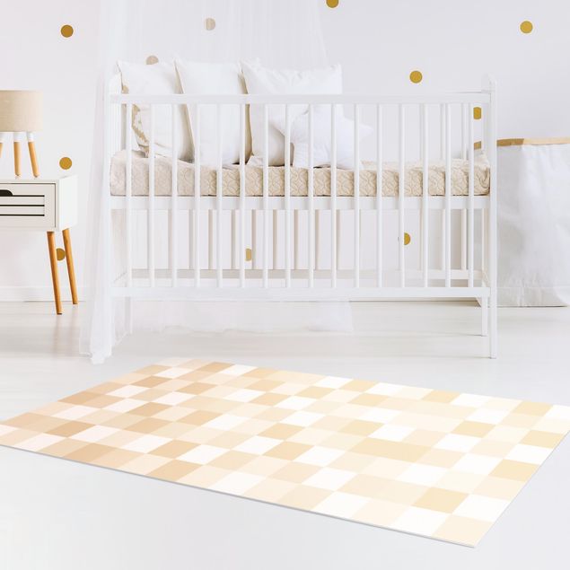 Pokój niemowlęcy Geometryczny wzór mozaiki Żółty