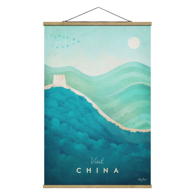 Retro obrazy Plakat podróżniczy - Chiny