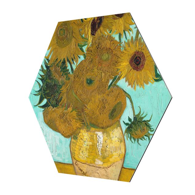 Obrazy impresjonistyczne Vincent van Gogh - Wazon ze słonecznikami