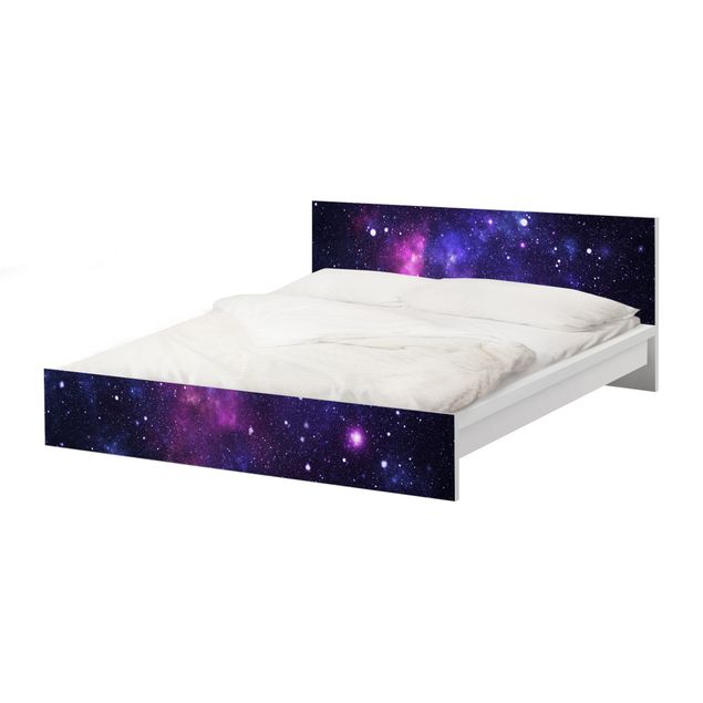 Okleina meblowa IKEA - Malm łóżko 180x200cm - Galaktyka