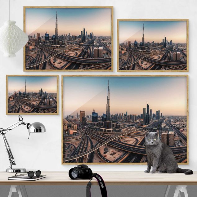Obrazy do salonu Wieczorna atmosfera w Dubaju