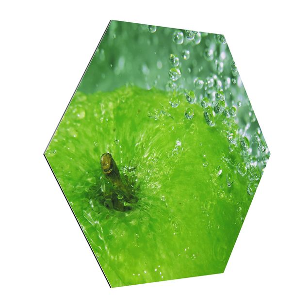 Zielony obraz Zielone jabłko
