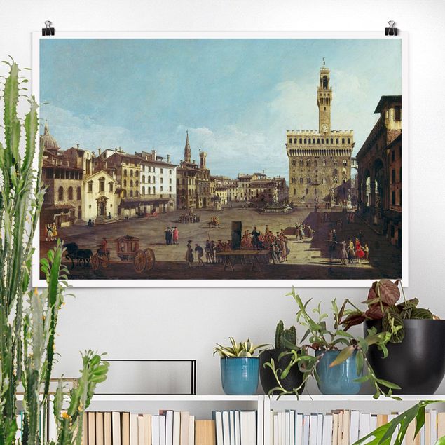 Obrazy barok Bernardo Bellotto - Piazza della Signoria