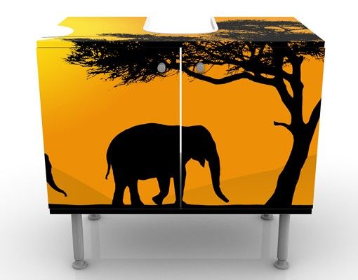 Szafka pod umywalkę - Spacer na słoniach afrykańskich