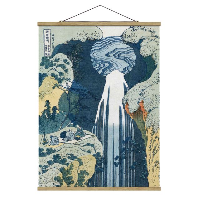 Góry obraz Katsushika Hokusai - Wodospad Amidy