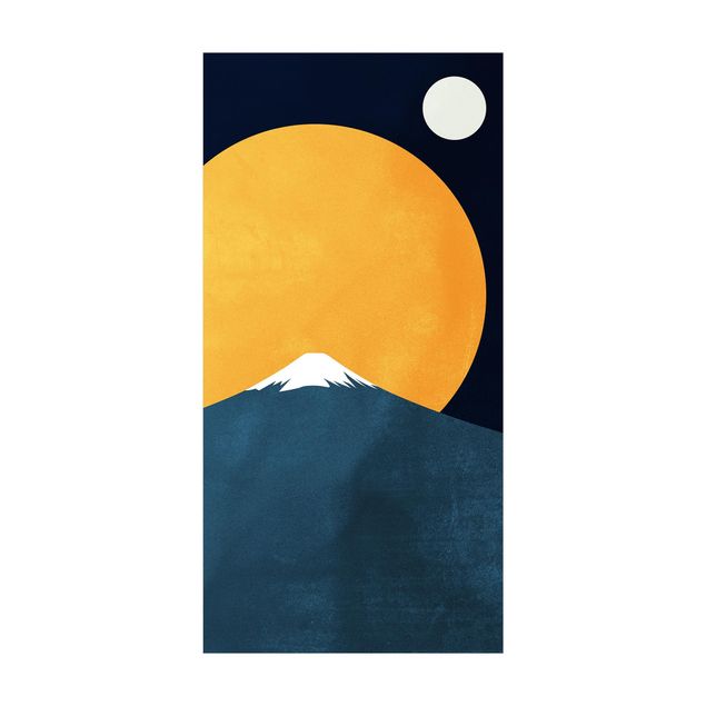 dywany nowoczesne Słońce, księżyc i góry
