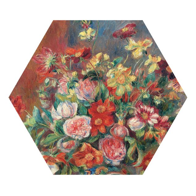 Czerwony obraz Auguste Renoir - Wazon na kwiaty