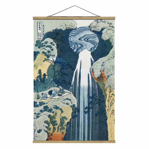 Góry obraz Katsushika Hokusai - Wodospad Amidy