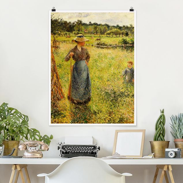 Plakat - Camille Pissarro - Żona hochsztaplera