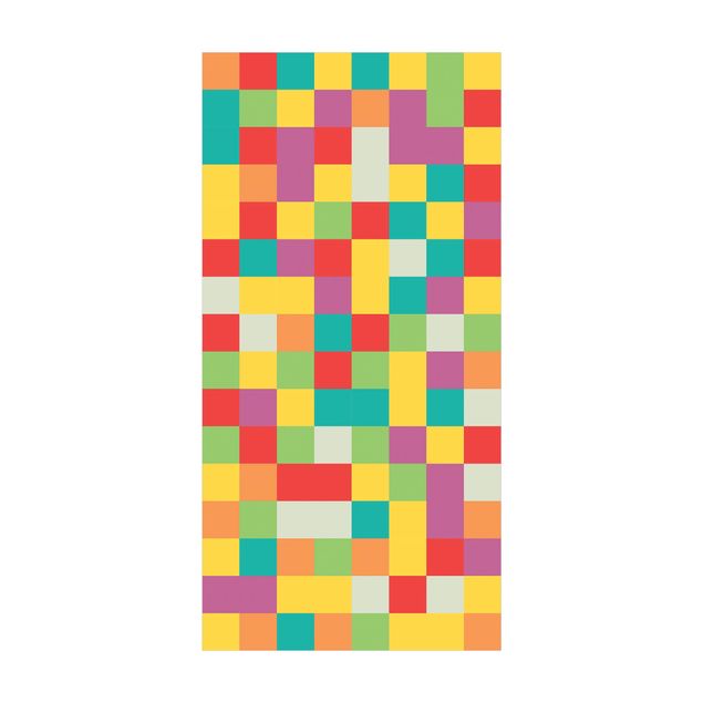 dywany nowoczesne Cyrk z kolorowej mozaiki