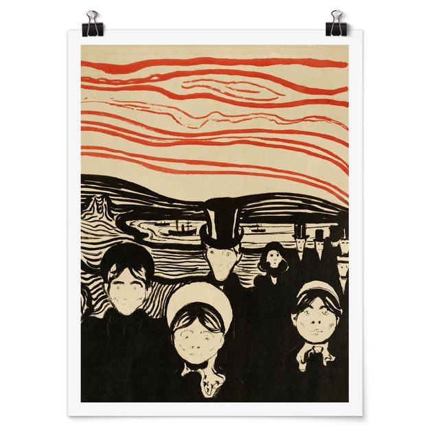 Obrazy nowoczesne Edvard Munch - Uczucie niepokoju