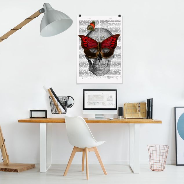 Obrazy nowoczesny Ciekawe czytanie - Maska motyla