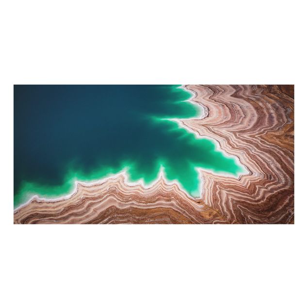 Panel szklany do kuchni - Warstwowy krajobraz nad Morzem Martwym