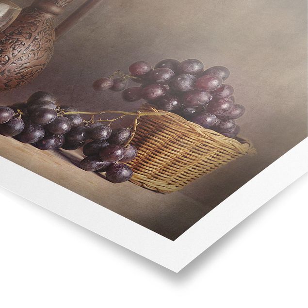 Obrazy Nieruchome życie z winogronami