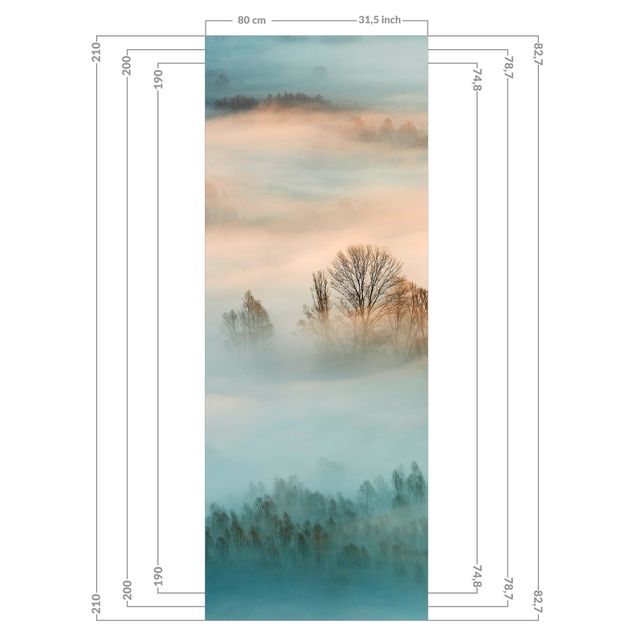 Tylna ścianka prysznicowa - Fog At Sunrise