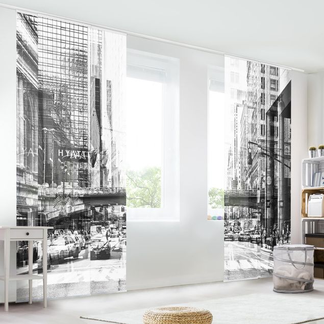 Tekstylia domowe NYC Urban czarno-biały